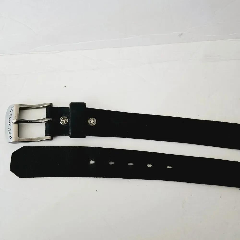 Levi's Black Leather Belt 42